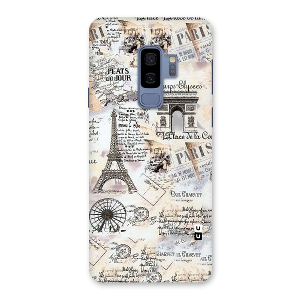 Paris Paper Back Case for Galaxy S9 Plus