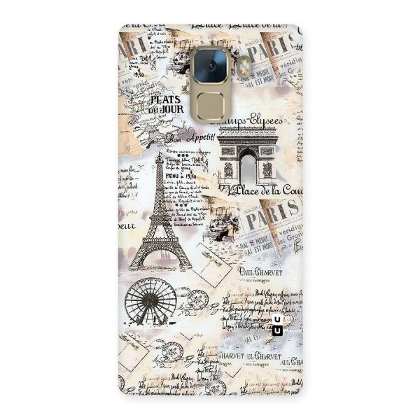 Paris Paper Back Case for Huawei Honor 7