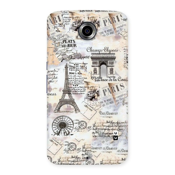 Paris Paper Back Case for Nexsus 6