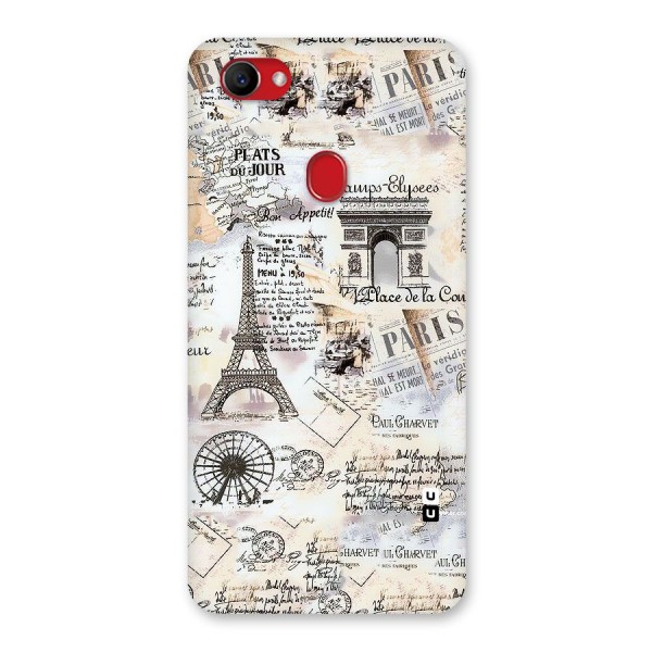 Paris Paper Back Case for Oppo F7