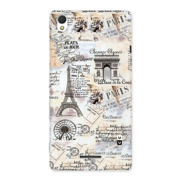 Paris Paper Back Case for Sony Xperia T3