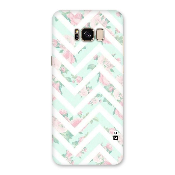 Pastel Floral Zig Zag Back Case for Galaxy S8 Plus