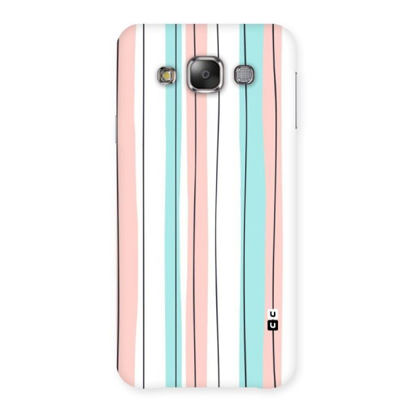 Pastel Tri Stripes Back Case for Galaxy E7