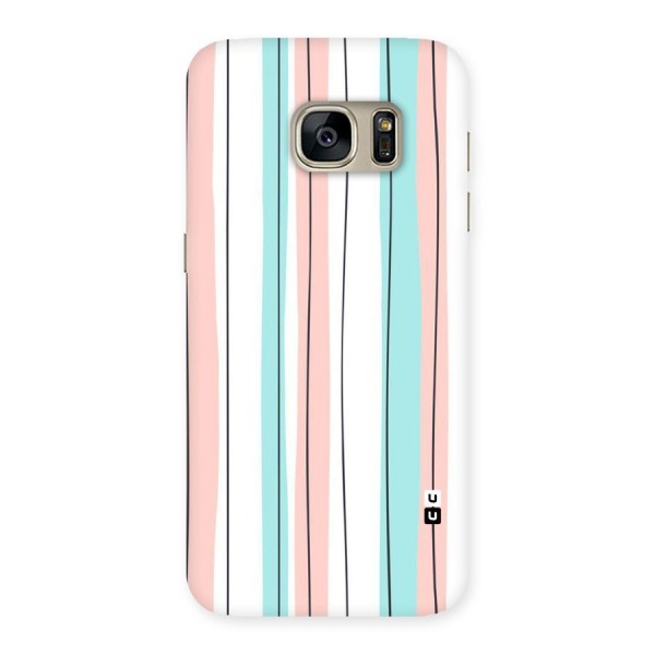 Pastel Tri Stripes Back Case for Galaxy S7
