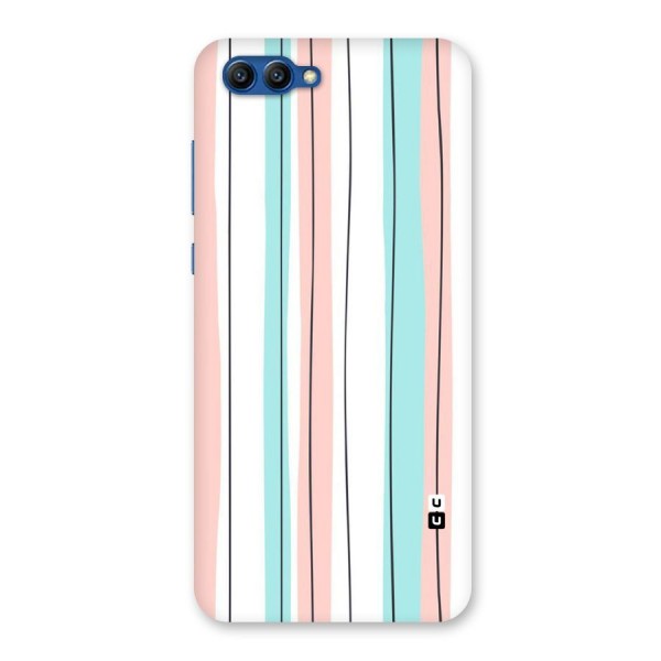 Pastel Tri Stripes Back Case for Honor View 10