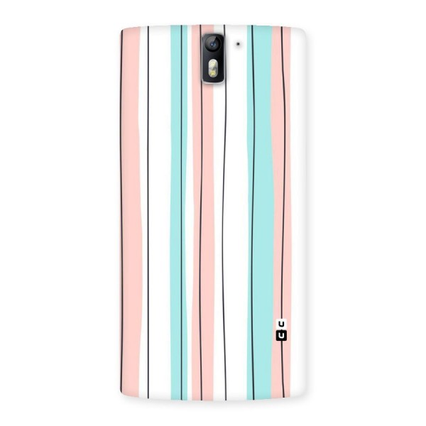 Pastel Tri Stripes Back Case for One Plus One