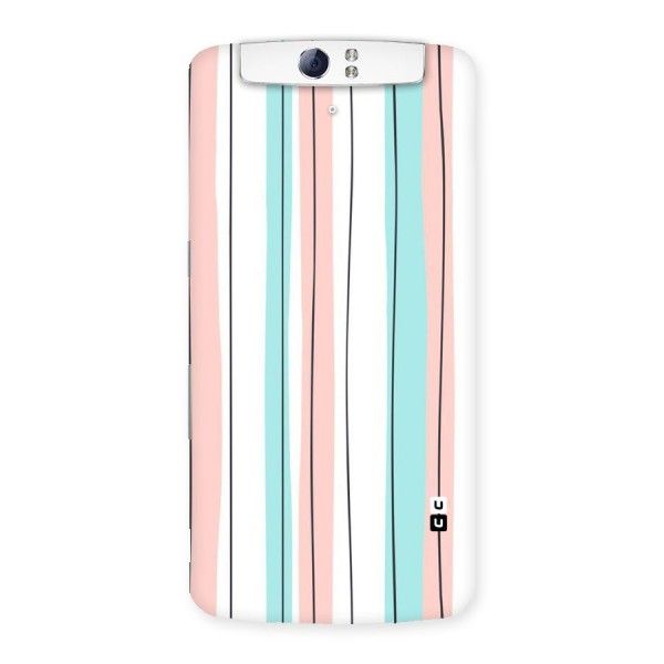 Pastel Tri Stripes Back Case for Oppo N1