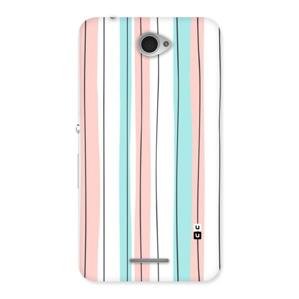 Pastel Tri Stripes Back Case for Sony Xperia E4