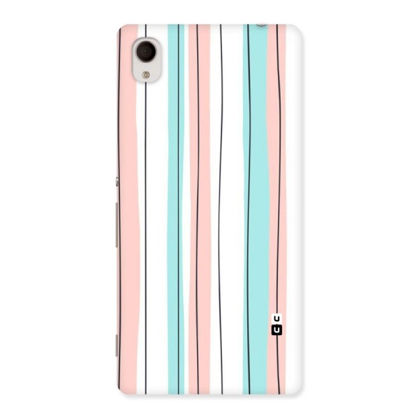 Pastel Tri Stripes Back Case for Sony Xperia M4