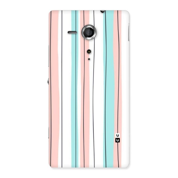 Pastel Tri Stripes Back Case for Sony Xperia SP