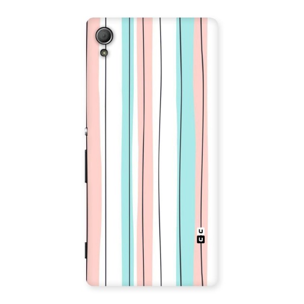 Pastel Tri Stripes Back Case for Xperia Z4
