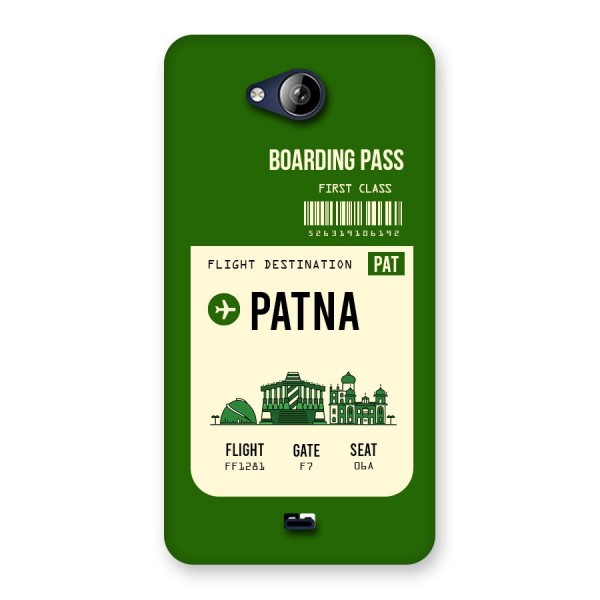 Patna Boarding Pass Back Case for Canvas Play Q355