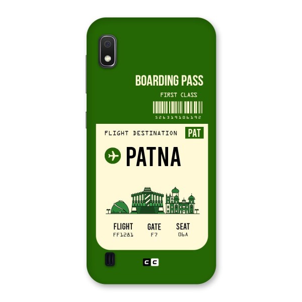 Patna Boarding Pass Back Case for Galaxy A10