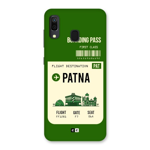 Patna Boarding Pass Back Case for Galaxy A20