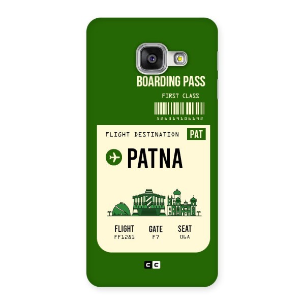 Patna Boarding Pass Back Case for Galaxy A3 2016