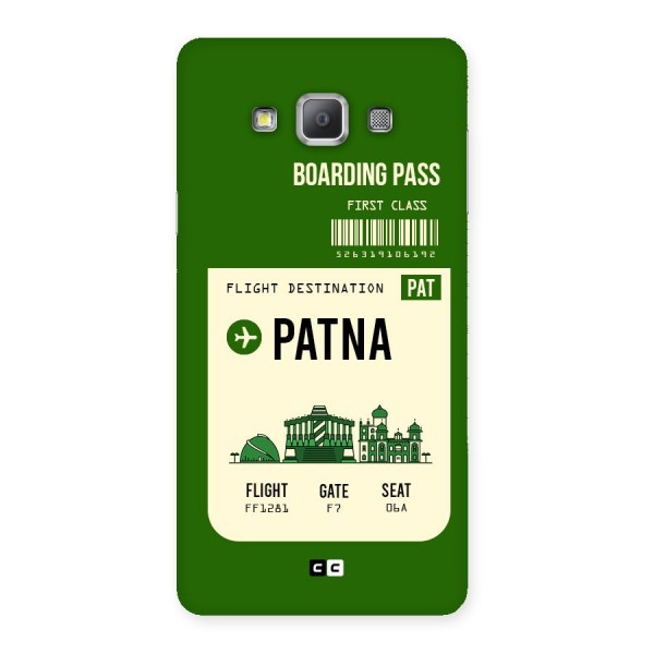 Patna Boarding Pass Back Case for Galaxy A7