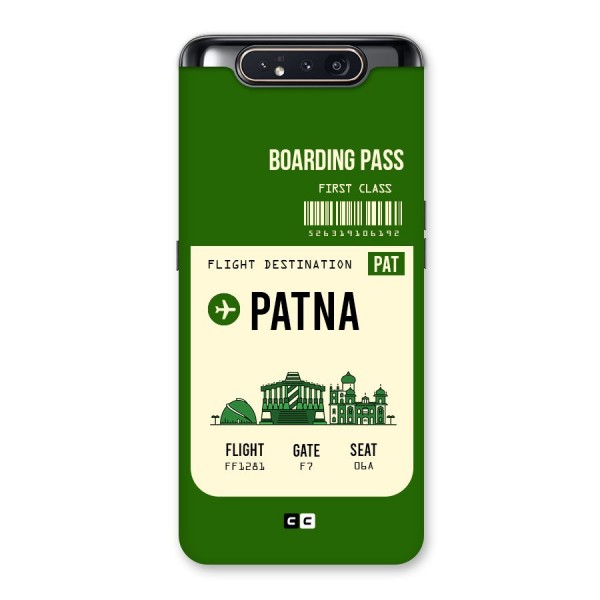 Patna Boarding Pass Back Case for Galaxy A80