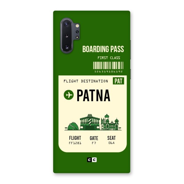 Patna Boarding Pass Back Case for Galaxy Note 10 Plus