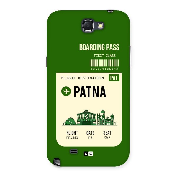 Patna Boarding Pass Back Case for Galaxy Note 2