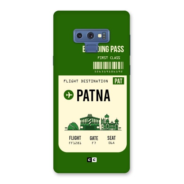Patna Boarding Pass Back Case for Galaxy Note 9