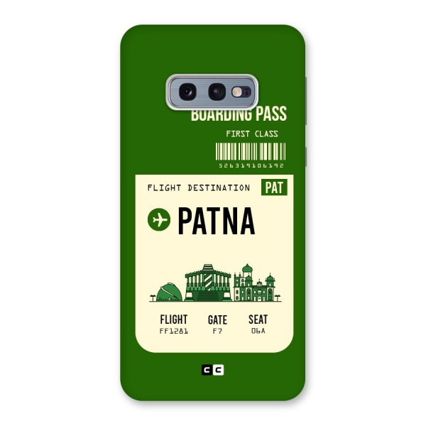 Patna Boarding Pass Back Case for Galaxy S10e