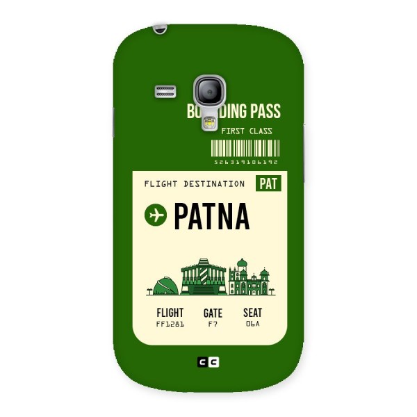 Patna Boarding Pass Back Case for Galaxy S3 Mini