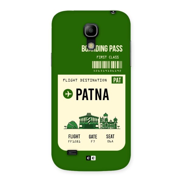 Patna Boarding Pass Back Case for Galaxy S4 Mini