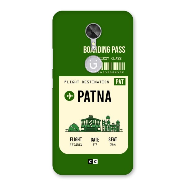 Patna Boarding Pass Back Case for Gionee A1