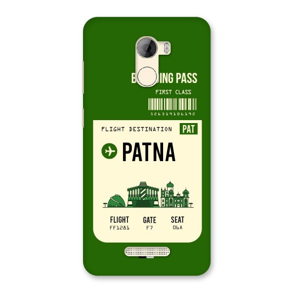 Patna Boarding Pass Back Case for Gionee A1 LIte