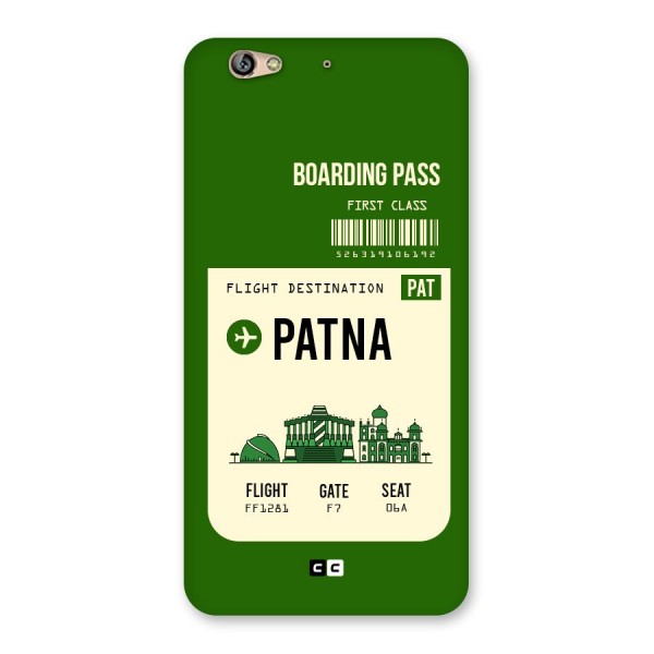 Patna Boarding Pass Back Case for Gionee S6