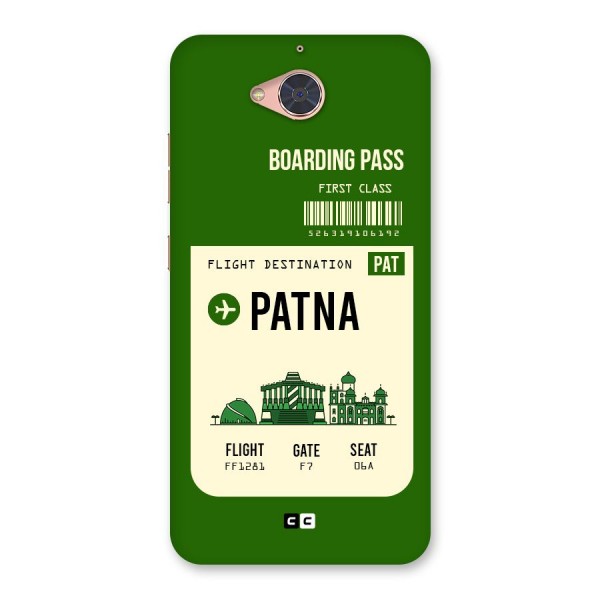 Patna Boarding Pass Back Case for Gionee S6 Pro