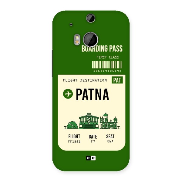 Patna Boarding Pass Back Case for HTC One M8