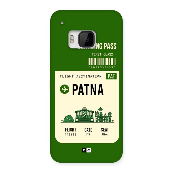 Patna Boarding Pass Back Case for HTC One M9