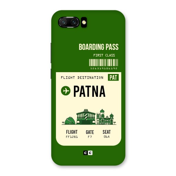 Patna Boarding Pass Back Case for Honor 10