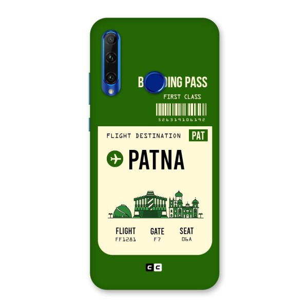 Patna Boarding Pass Back Case for Honor 20i