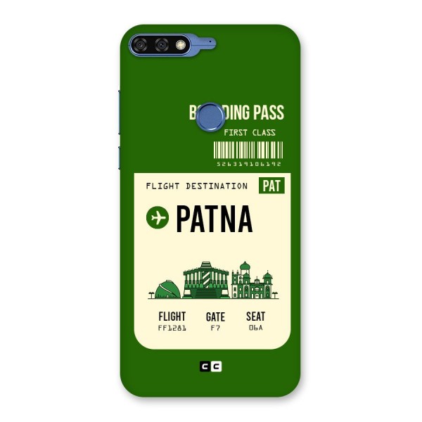 Patna Boarding Pass Back Case for Honor 7C