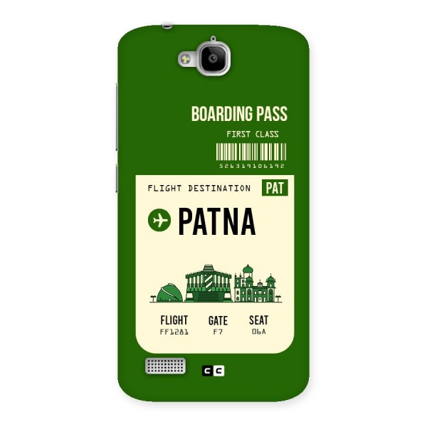 Patna Boarding Pass Back Case for Honor Holly