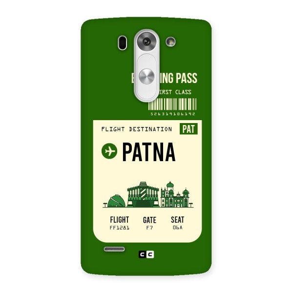 Patna Boarding Pass Back Case for LG G3 Mini
