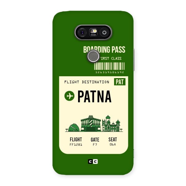Patna Boarding Pass Back Case for LG G5