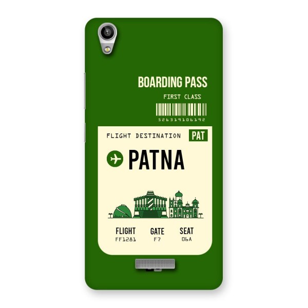 Patna Boarding Pass Back Case for Lava-Pixel-V1