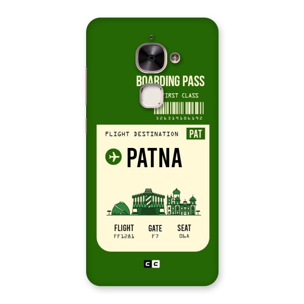 Patna Boarding Pass Back Case for Le 2