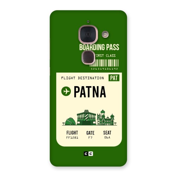 Patna Boarding Pass Back Case for Le Max 2