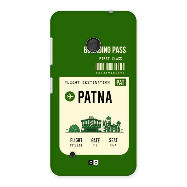 Patna Boarding Pass Back Case for Lumia 530