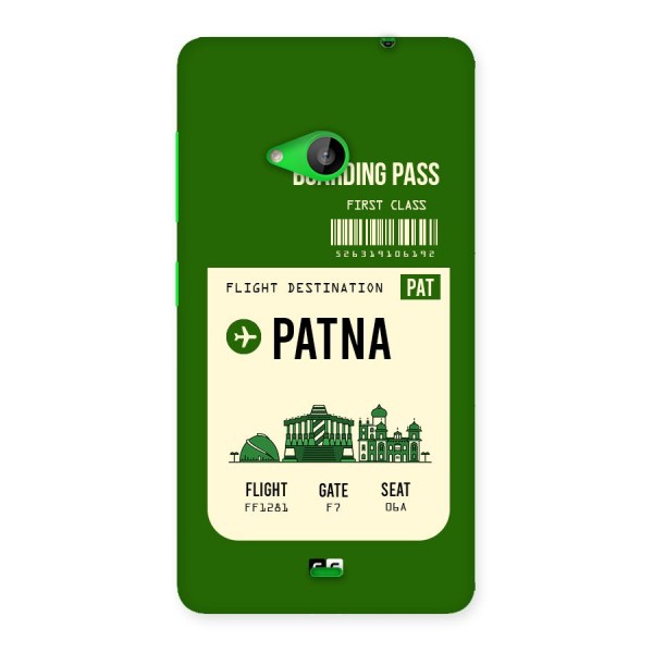 Patna Boarding Pass Back Case for Lumia 535