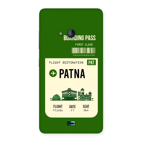 Patna Boarding Pass Back Case for Lumia 540