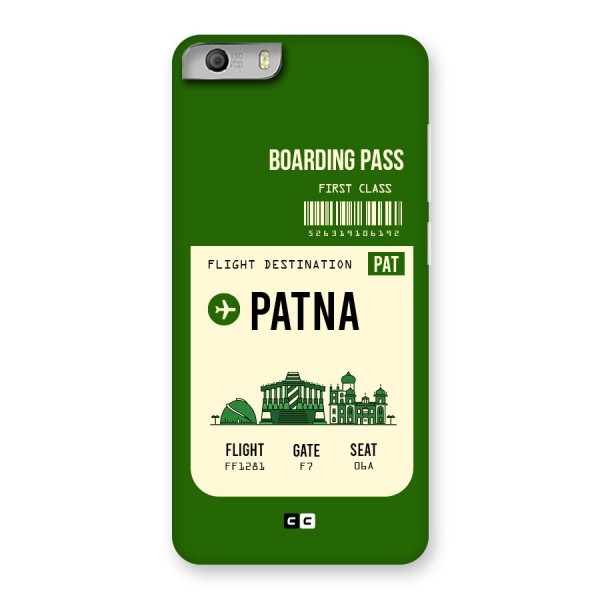 Patna Boarding Pass Back Case for Micromax Canvas Knight 2