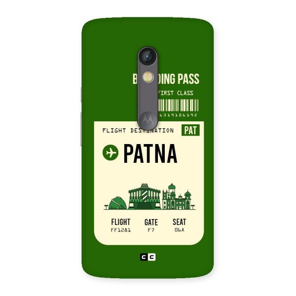 Patna Boarding Pass Back Case for Moto X Play