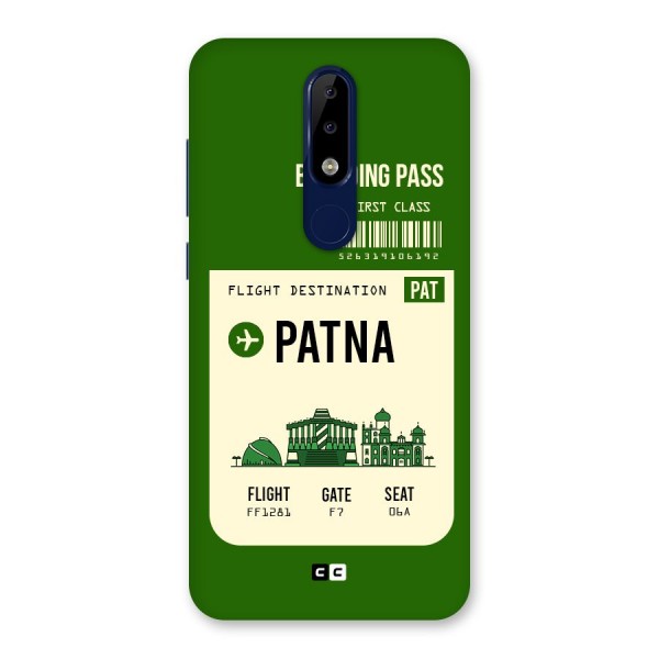 Patna Boarding Pass Back Case for Nokia 5.1 Plus