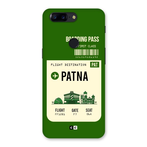 Patna Boarding Pass Back Case for OnePlus 5T