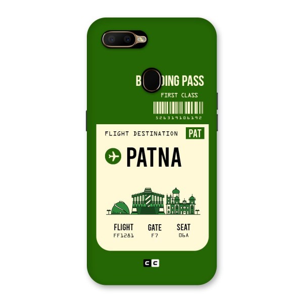 Patna Boarding Pass Back Case for Oppo A5s